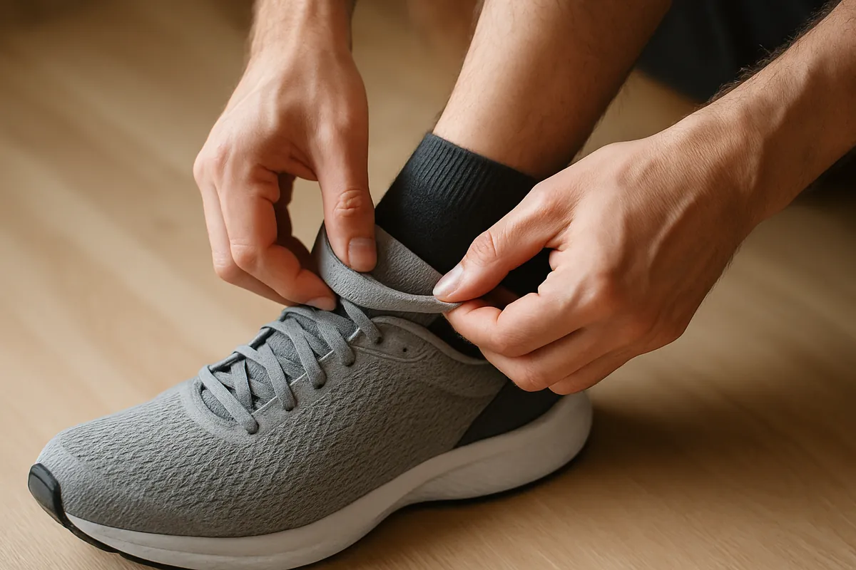 Senior doing safe, supervised low-impact exercise while managing type 2 diabetes - supporting image