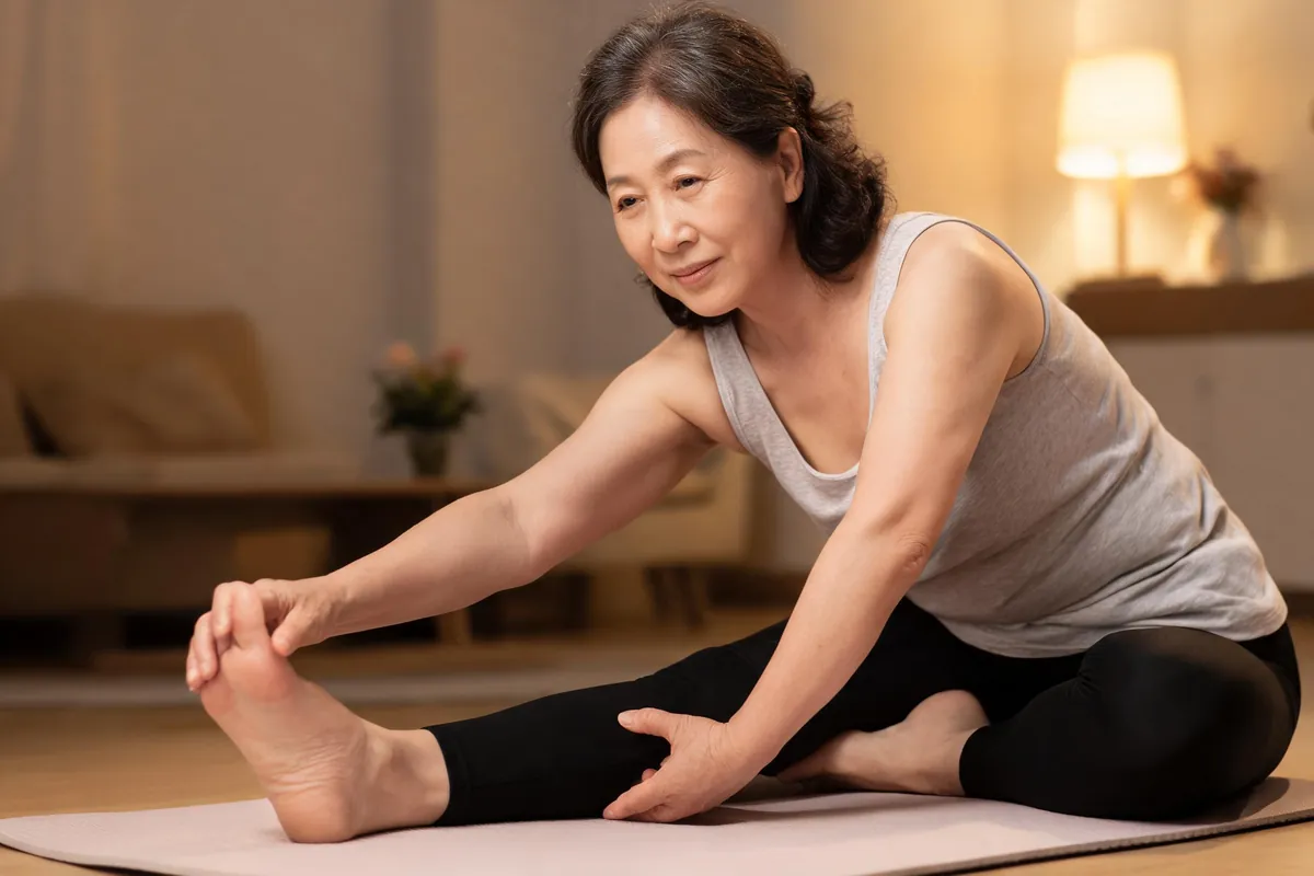 Senior doing safe, supervised low-impact exercise while managing type 2 diabetes - summary image